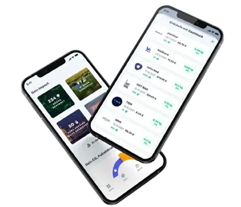Smartphone mockup of the Planet app.