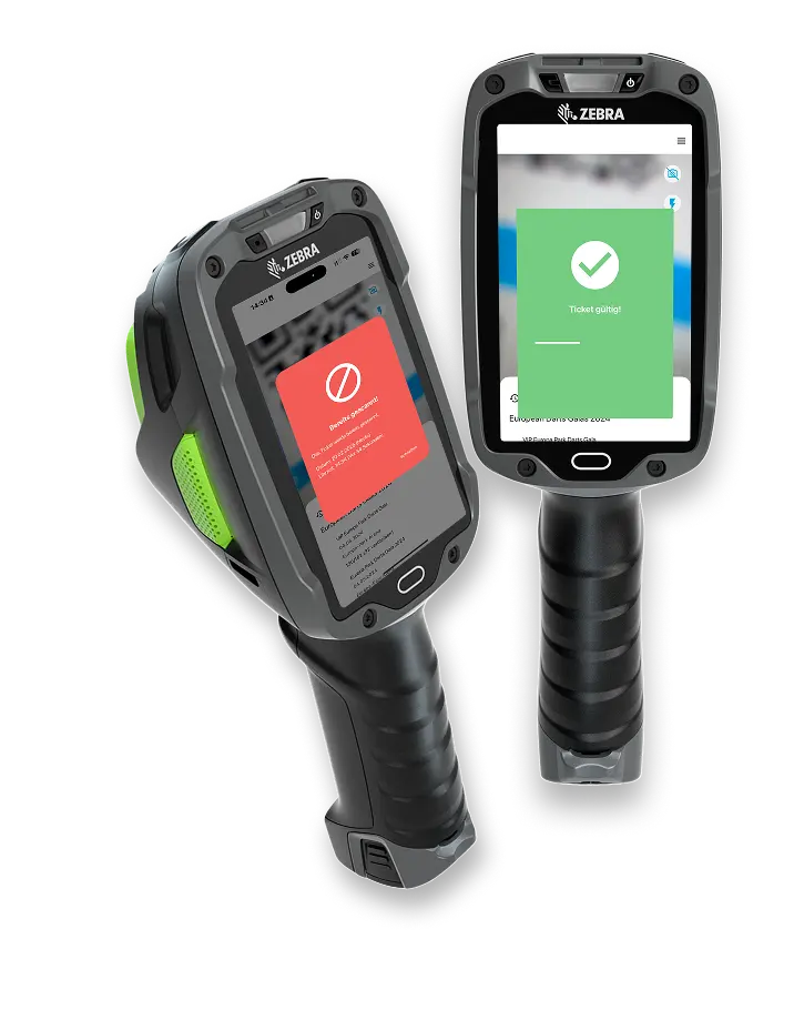 Mockup of the Affilitix app on Zebra scanners.